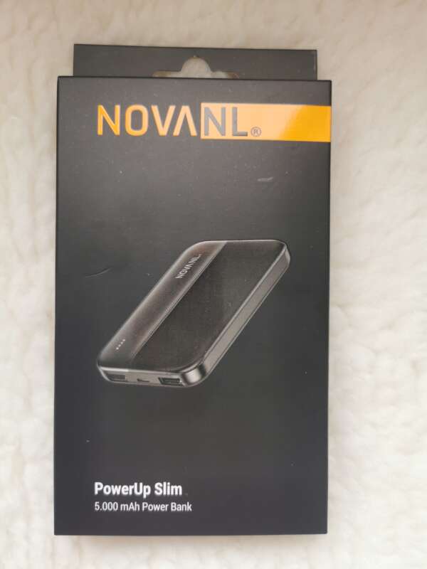 Batterie Externe 5000 mAh Slim – Power Bank USB-A et USB-C – Noir