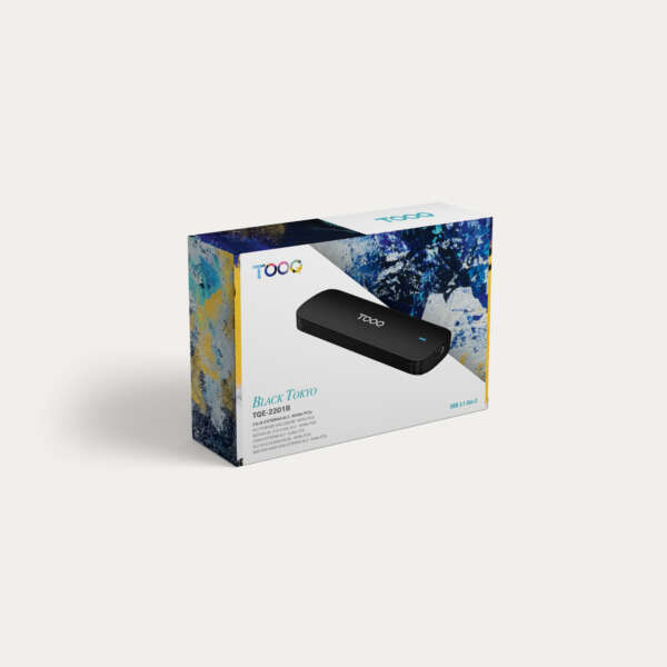 Boîtier externe USB-C 3.2 TooQ Black Tokyo – SSD M.2 NVMe