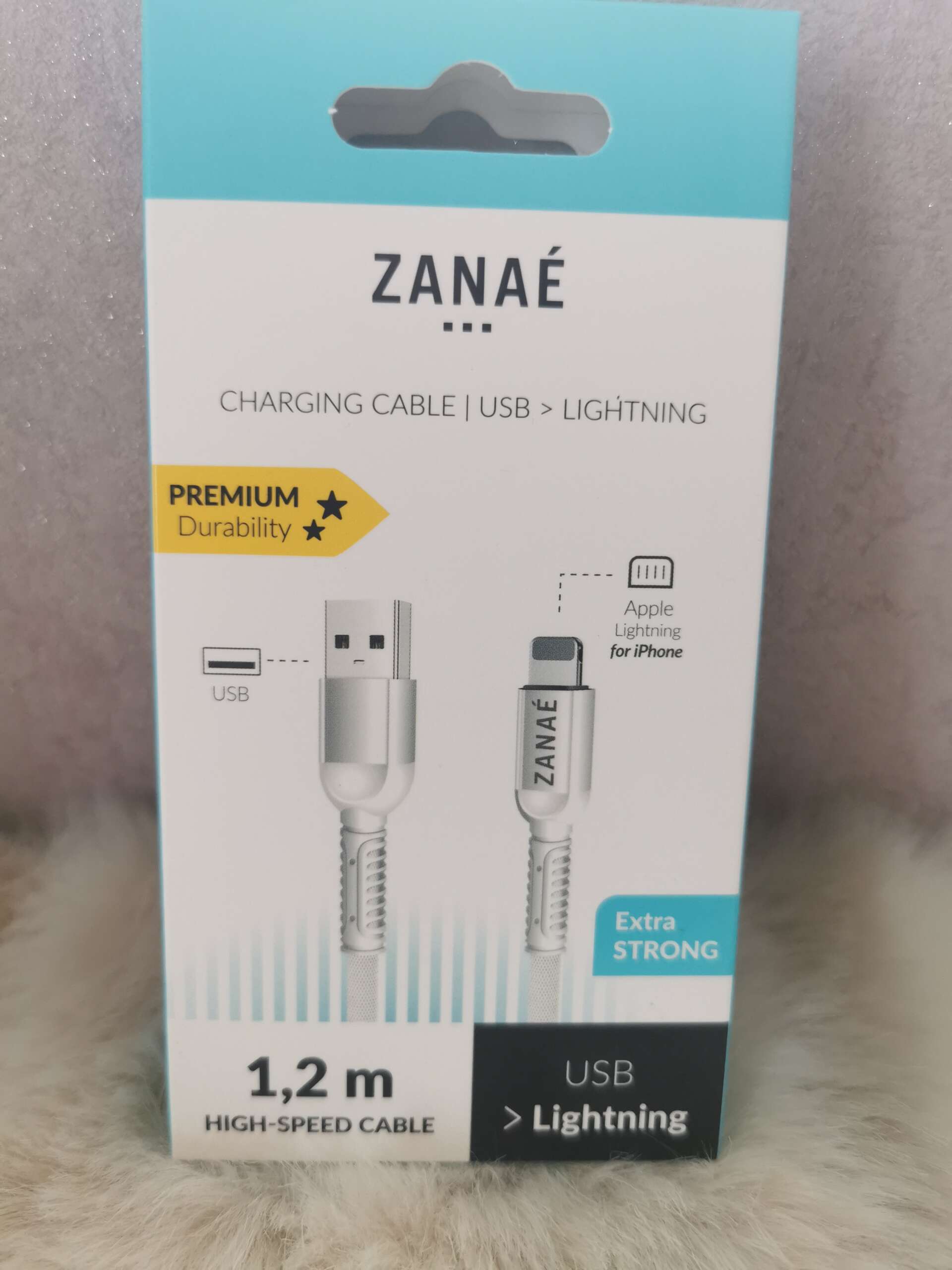 Câble USB-A vers Lightning - 1,2m - Blanc
