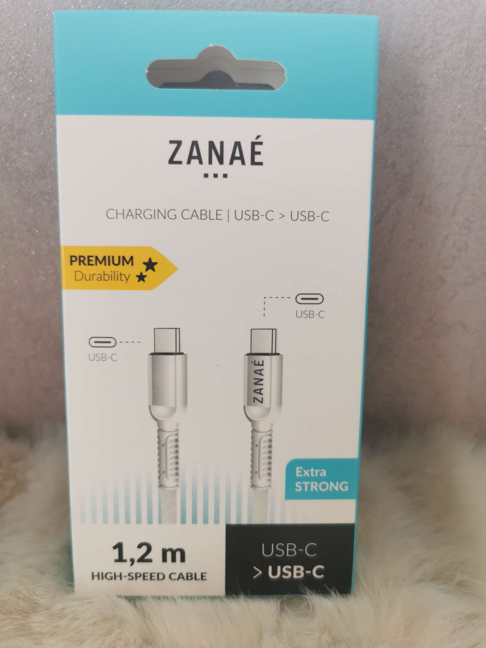 Câble USB-C vers USB-C - 1,2m - Blanc
