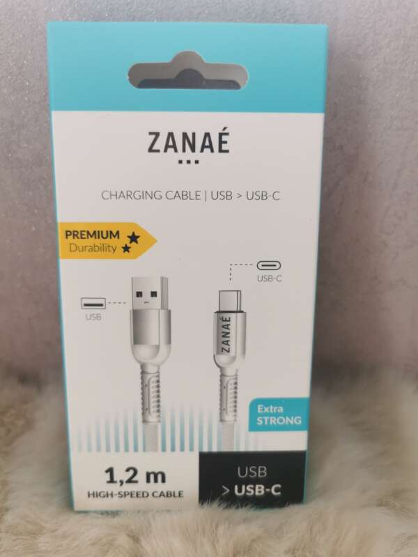 Câble USB-A vers USB-C - 1,2m - Blanc